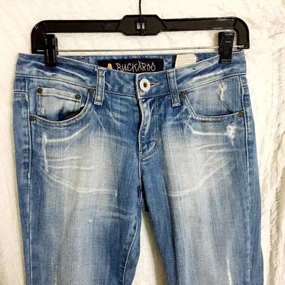 Buckaroo Distressed Bootcut Jeans Size 26 - Picture 3 of 10